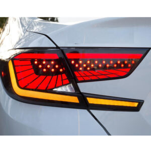 2018-22 Honda Accord Smoked LED Tail Lights V3