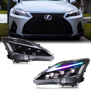 2006-12 Lexus IS RGB HeadLights With Sequential Turn Signal + Animation