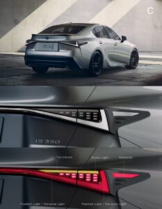 2021-26 Lexus IS Clear Tail Lights