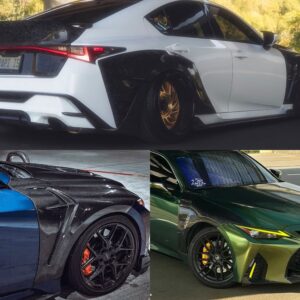 2021?2025 Lexus IS350 Carbon Fiber Front Wide Fenders (V1/V2) + Rear Widebody