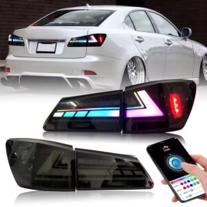2006-14 Lexus 2IS RGB Tail Lights With Sequential Turn Signal + Animation